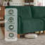 Grand canapé-lit en chenille moderne pour petit espace - vert-129201571