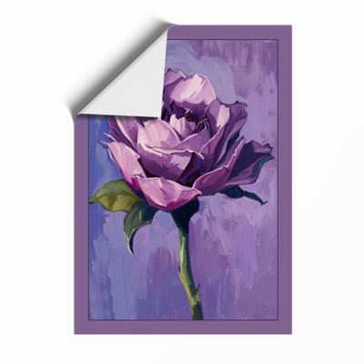 Mauve Rose Study Botanical - Framed Print