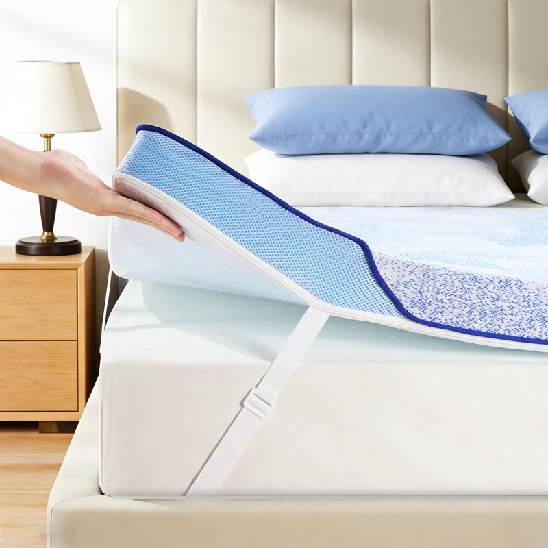 Firm Mattress Topper Twin, 3 Inch Memory Foam Bed Topper with Cooling Bamboo Cover, Pressure Relief, Removable & Washable, CertiPUR-US & Oeko-Tex Certified