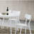 Roma Contemporary White Round Dining Table