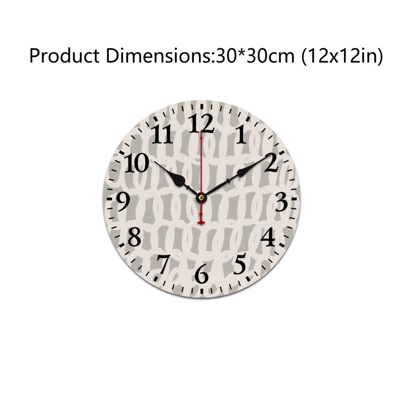Horloge murale 12 po x 12 po, abstrait