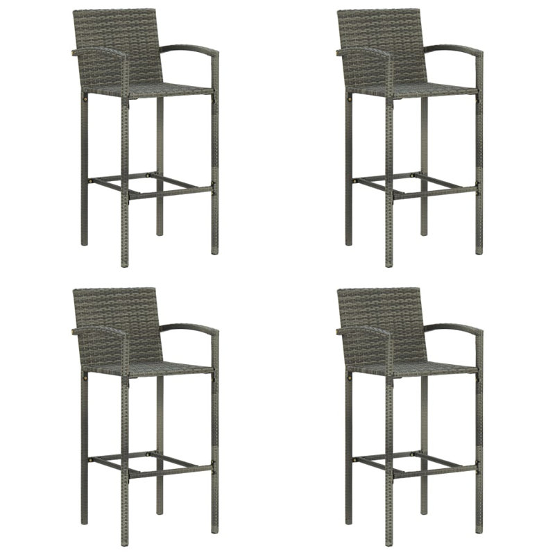 Tabouret de bar 31,5 po, gris
