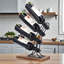 4 Bottle Tabletop Wine Bottle Rack Black