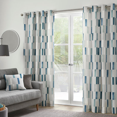 Cotton Semi Sheer Curtain Pair