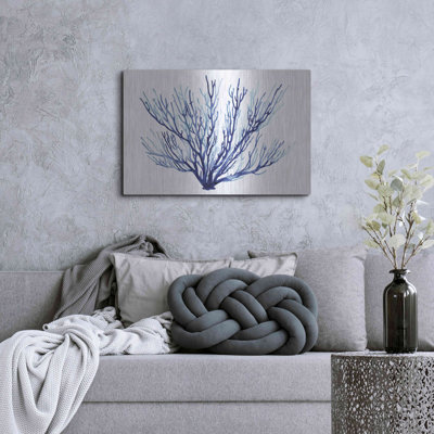 Azure Fan II' by Grace Popp, Metal Wall Art