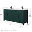 Beckett 66" Freestanding Double Bathroom Vanity with Quartz Top-965466516-965466536-965466539