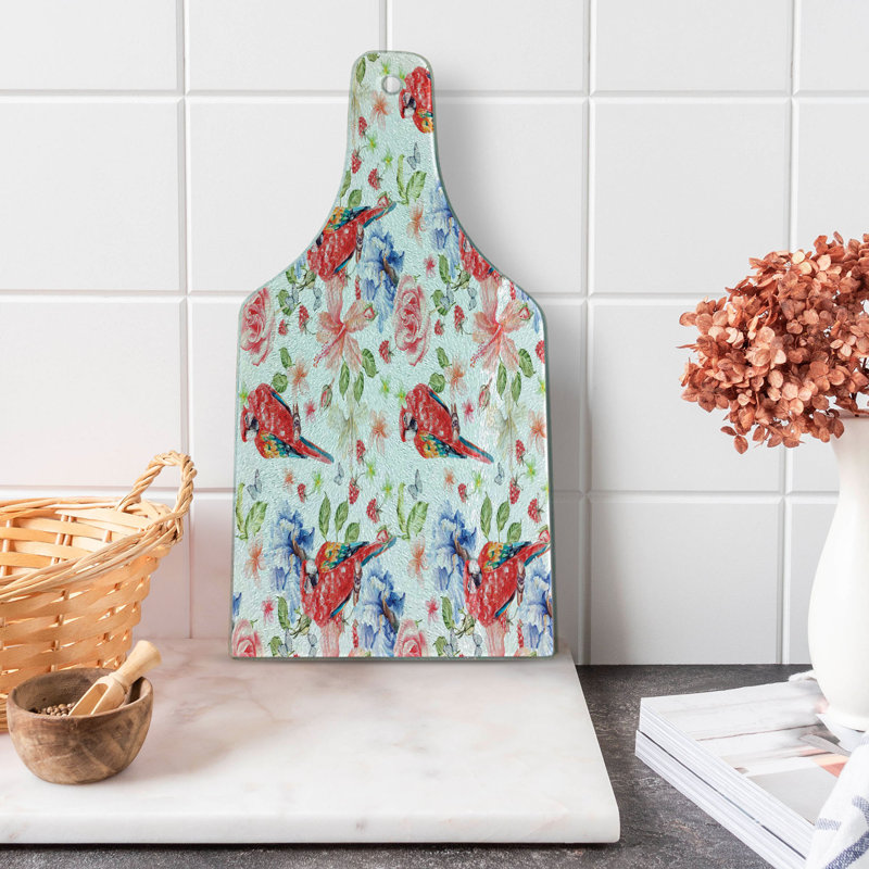 Multicolore planche à découper en verre trempé Ambesonne