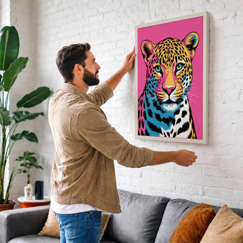 Leopard Pop Modern - Print, 24x16 - 61.0 x 40.6 cm, White Border