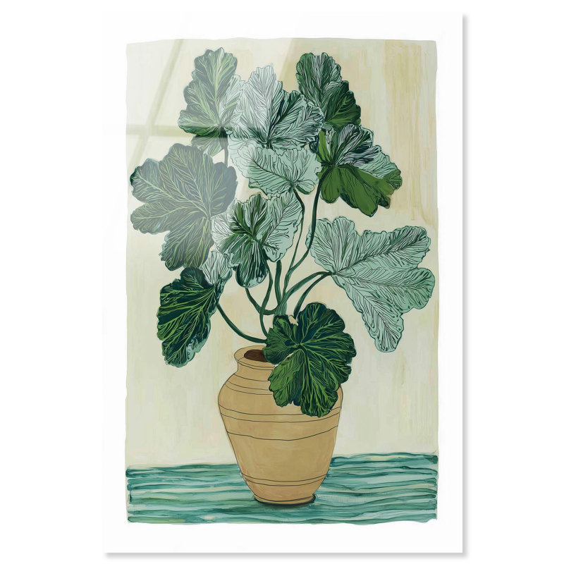 «Geranium I», reproduction d'art sur toile par Art Remedy, H 15 po x l 10 po