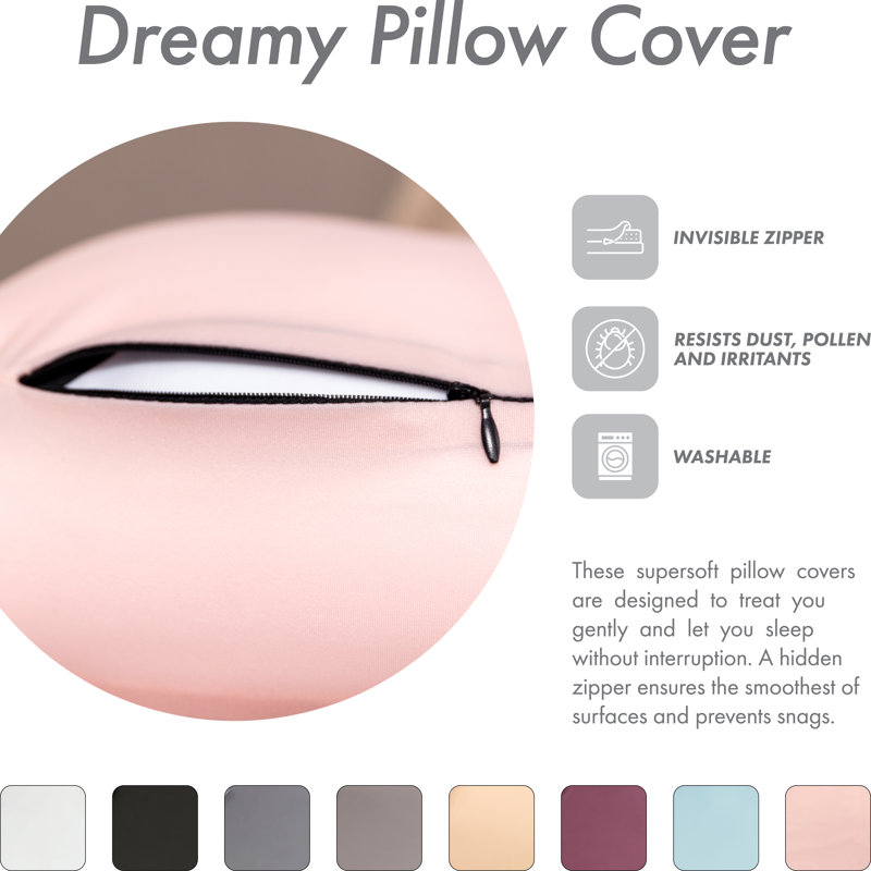 Foam Firm Cooling Pillow, 12" x 20", Cream Peach