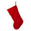 Bas de Noël crocheté 21 po, poinsettia