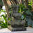 Fountains 3-Tier Vintage LED Water Fountain, Resin Fiberglass for Indoor Outdoor Garden Patio | Resin | Tiered Waterfall Fountain