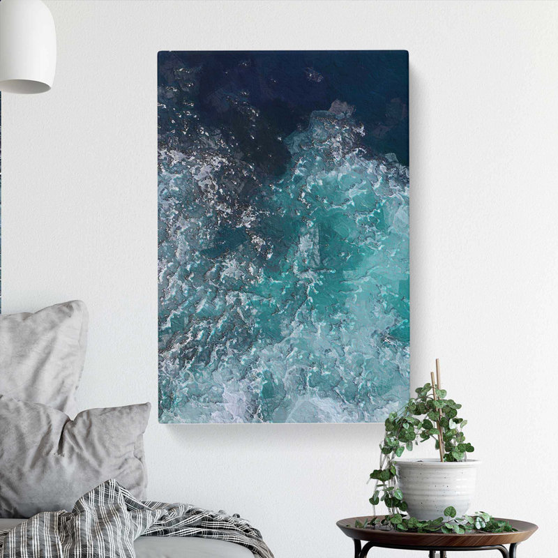 Marbled Waters by Unavailable - Wrapped Canvas, 50cm H x 35cm W x 3cm D