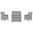 Modway Bridge Outdoor Rattan 4-piece Patio Sectional Set-1293143729