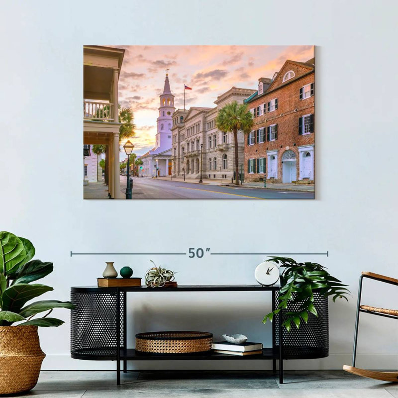 Ravi Idyllic Charleston Scene, 30" H x 45" W