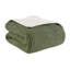 Ensemble de literie en chenille tricotée gaufrée ultra-douce, taille simple, confort olive confortable