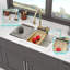 Évier de cuisine à fixation en cascade avec lavabo encastré 33 po x 22 po-117060717