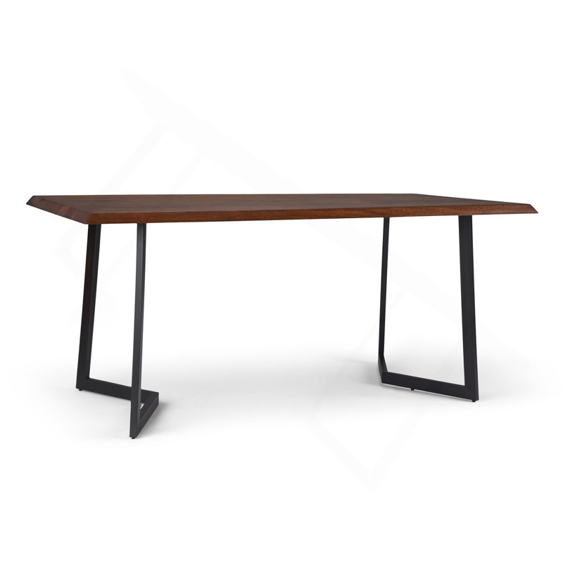 Table de salle à manger Watkins en brun foncé, Marron foncé