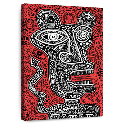 Tiki Head I - rouge