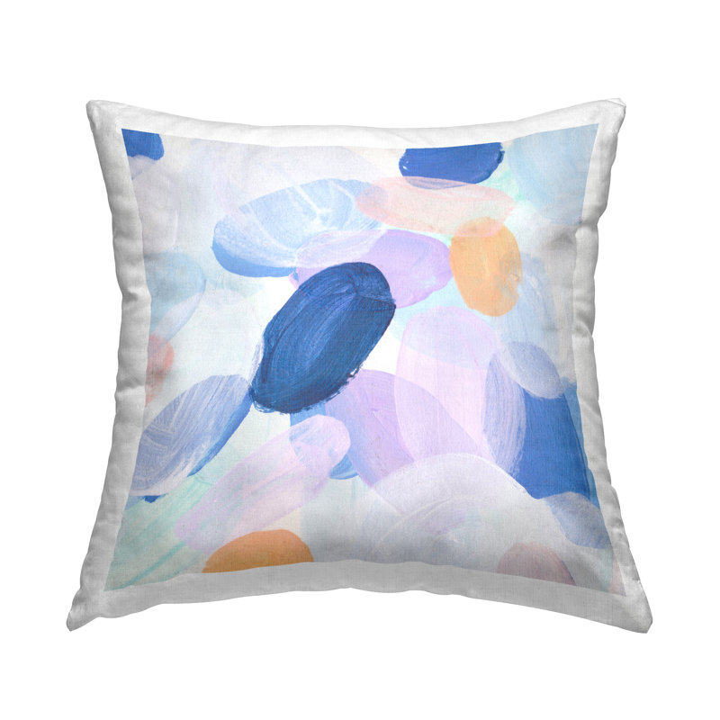 Design de coussin décoratif Oblong Paint Strokes par Melissa Wang