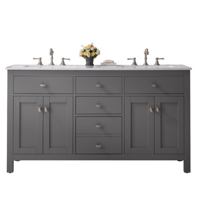 Odilion 60" Double Bathroom Vanity Set