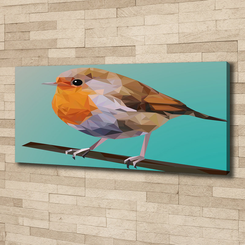 Robin'S Bird - Wrapped Canvas Print