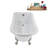 58" Streamlin Clawfoot Tub,Tray,Drain, Clawfeet-101628925-102219867