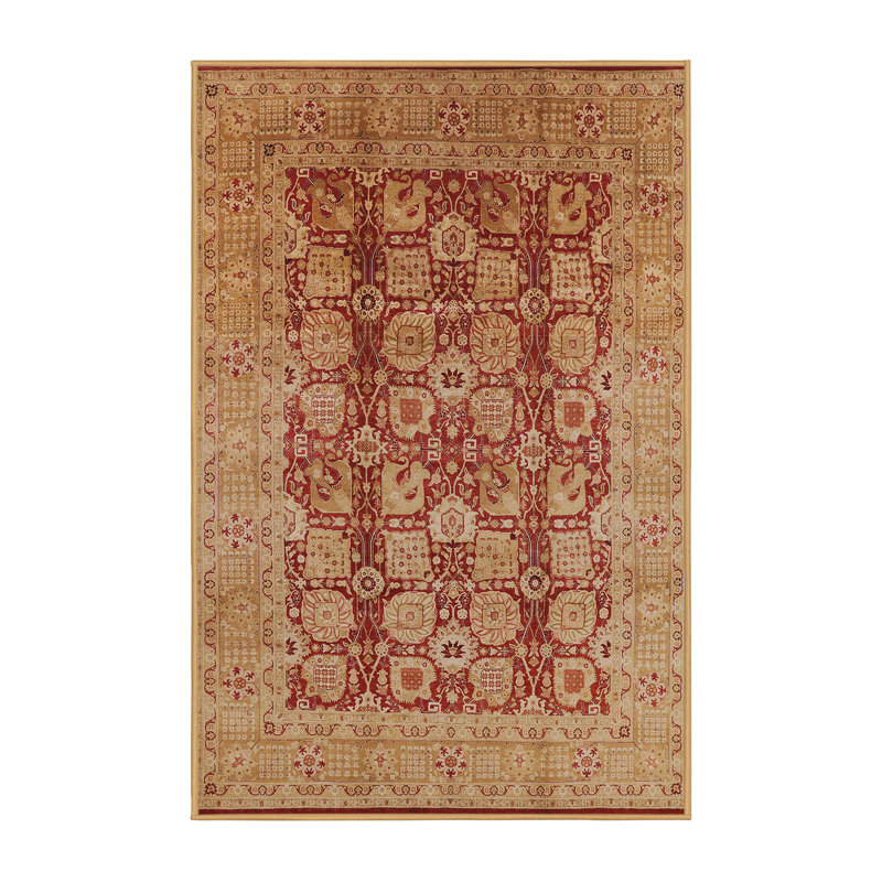 Tapis oriental beige / rouge Sote, Rectangle 5 pi x 7 pi