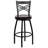 Cammie 'X'' Back Swivel Metal Barstool-105662713-105662695
