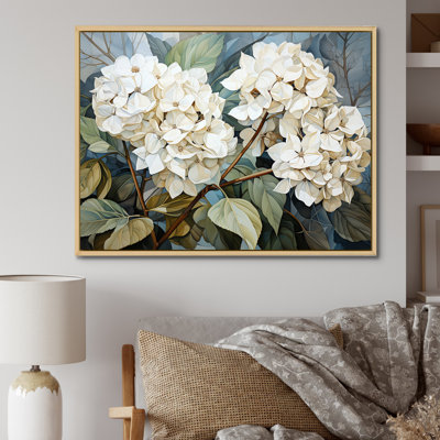 Cubist Hydrangea Interpretation - Hydrangea Wall Art