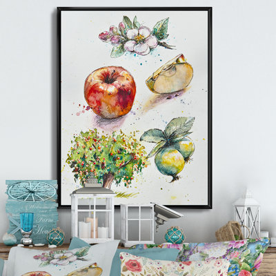 «Set of Apple Botanist Ii», reproduction d'art sur toile