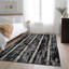Tapis noir Prisco lavable à la machine de qualité supérieure-995073547