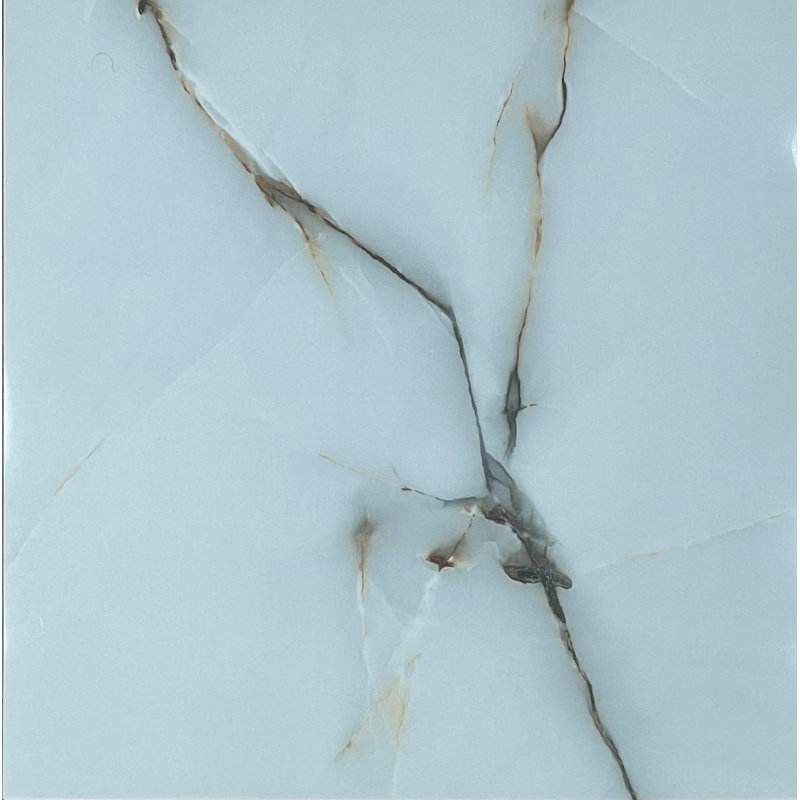 Melanoid Castano Silver Polished, 24" W x 24" L