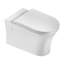 Toilette blanche à fixation murale avec porte-réservoir universel encastré et plaque de poussée en ABS poli Fine Fixtures Aquatide-126557845