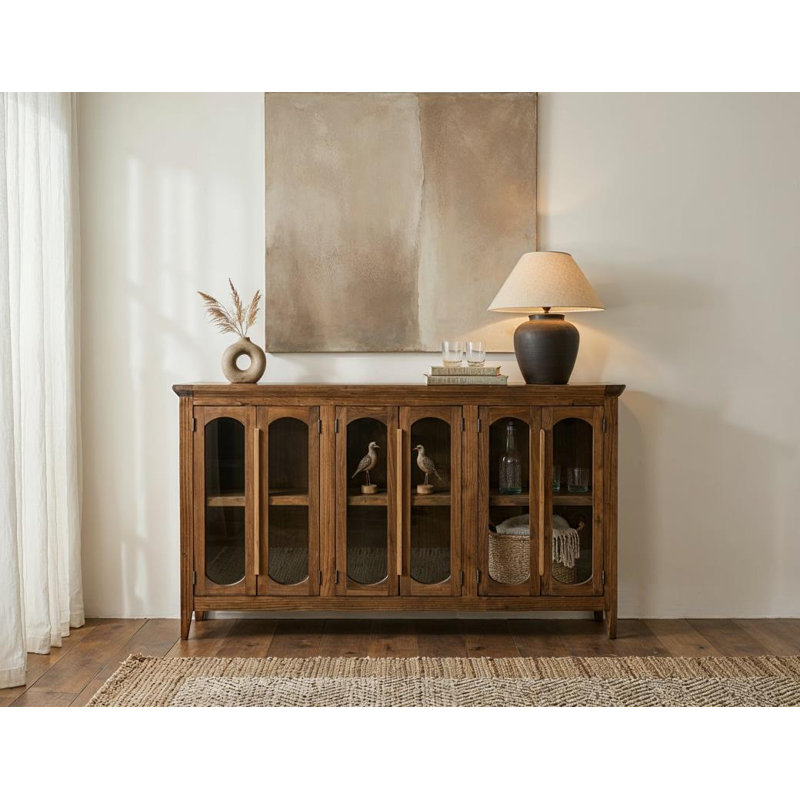 Console Hainesport 6 portes, Brun