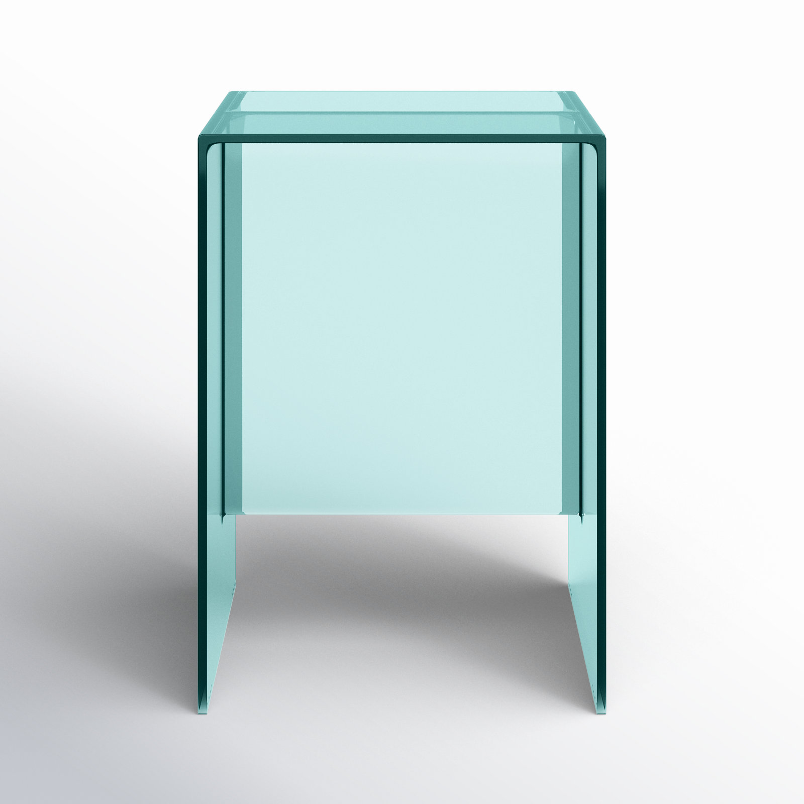 Max Beam End Table, Aquamarine Green