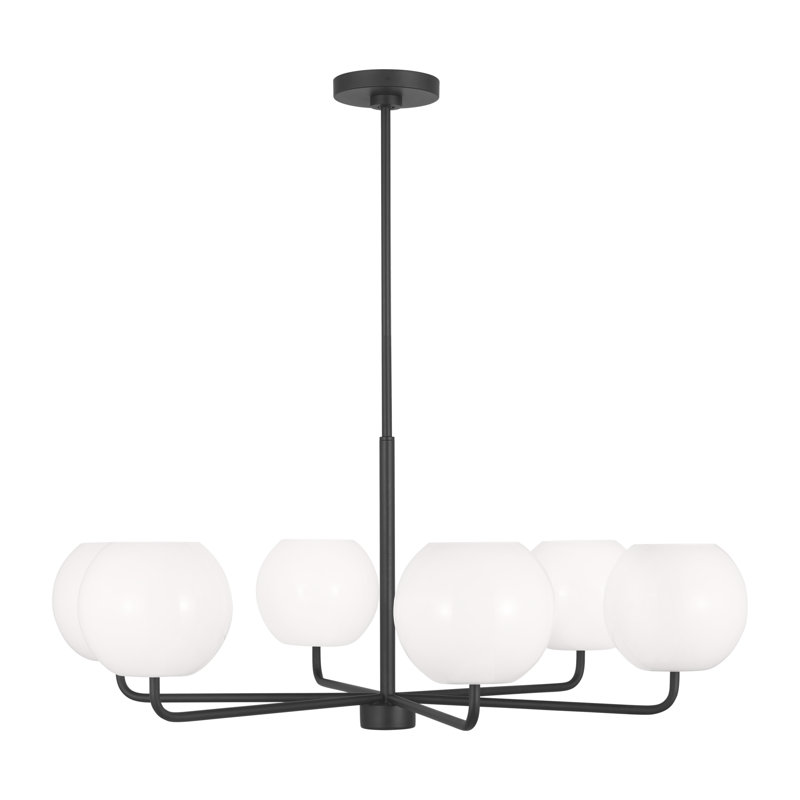 Lustre à 6 lumières Jorund, Oui, Nuit noire