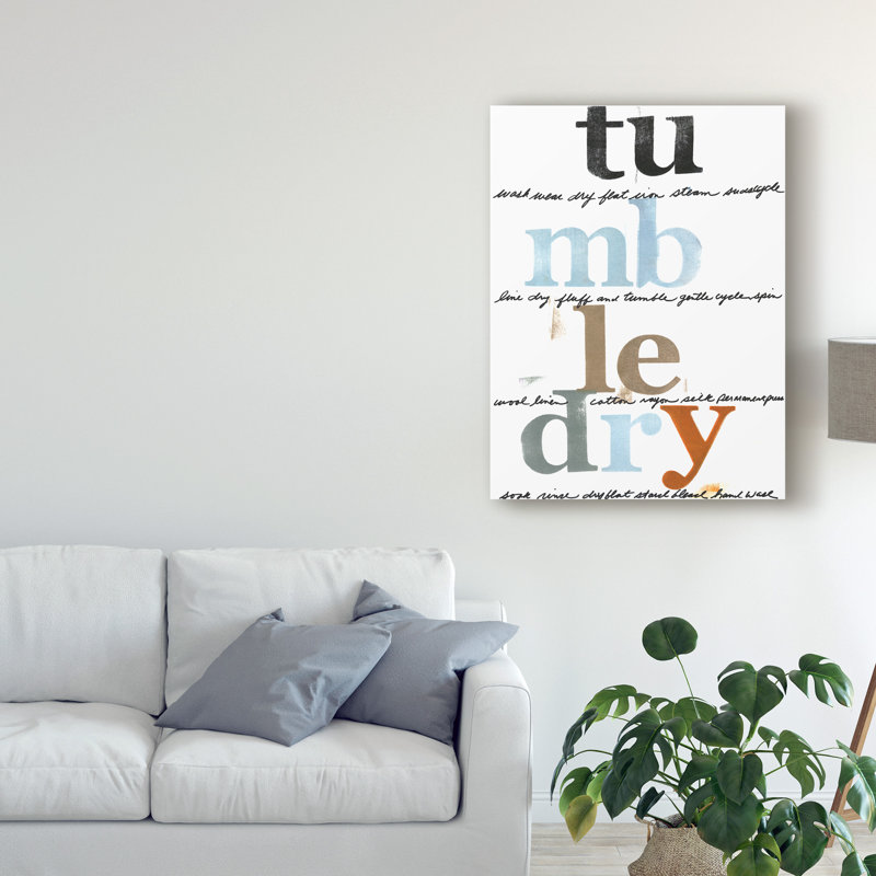 « linge lines ii », art textuel sur toile tendue, H 24 po x l 18 po x P 2 po