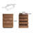 Aaleena Sturdy 4 Drawer Dresser For Bedroom, Living Room, Or Hallway  Modern Storage Solution