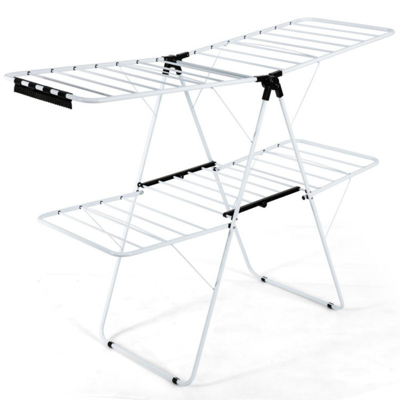 Steel Foldable Gullwing Drying Rack, 69.5" x 60.5"