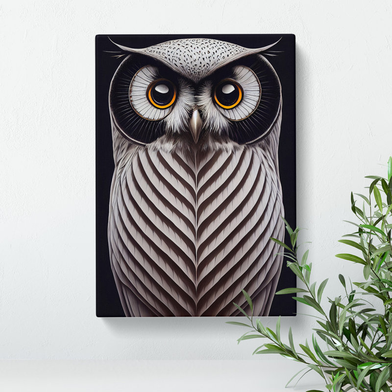 Awesome Owl - Wrapped Canvas, 60cm H x 40cm W x 3cm D