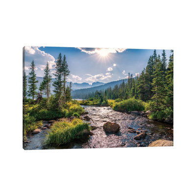 Paysage des montagnes Rocheuses du Colorado - reproduction d'art murale - toile tendue
