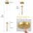 Dimmable Pendant Lights with Clear Shades-1204609049