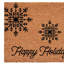 Paillasson 17 po x 29 po brun et noir Merry Christmas-640960836