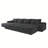 Boneless 135"Large size modular cloud sofa 6 seats down sofa bed apartment living room sofa ,No Assembly Required-1600417665-1600417667
