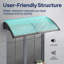 Auvent de porte de fenêtre en polycarbonate brun avec support noir-51203728