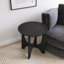 Table basse noire en bois-563889168