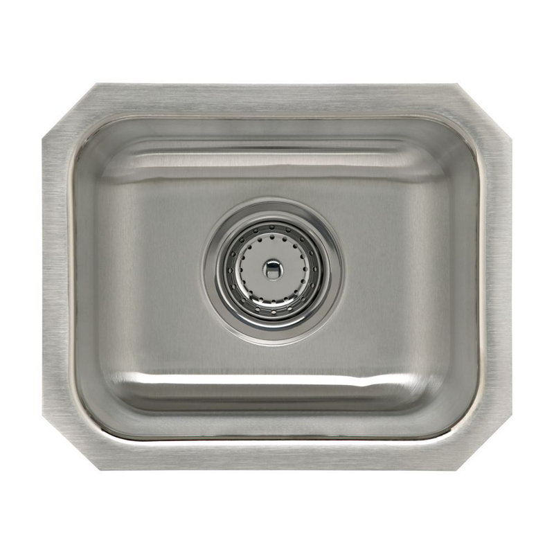 Springdale 14 in. L Stainless Steel Undermount Single Basin Kitchen Sink