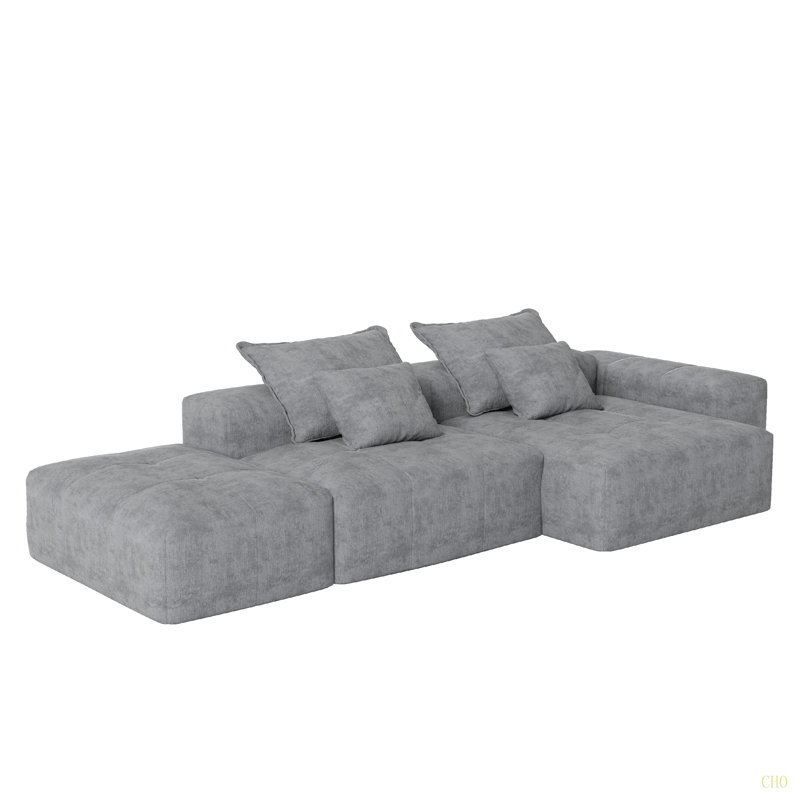 Canapé modulaire surdimensionné Modern, Gris