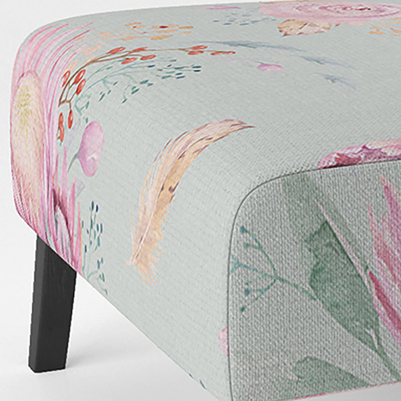 Brechta Vibrant Curve Design II - Velvet Upholstered Modern Slipper Chair, Green